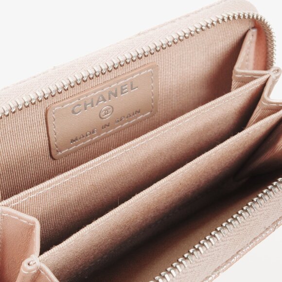 Chanel Iridescent Caviar Zippered Coin Purse Chevron - Picture 8 of 11